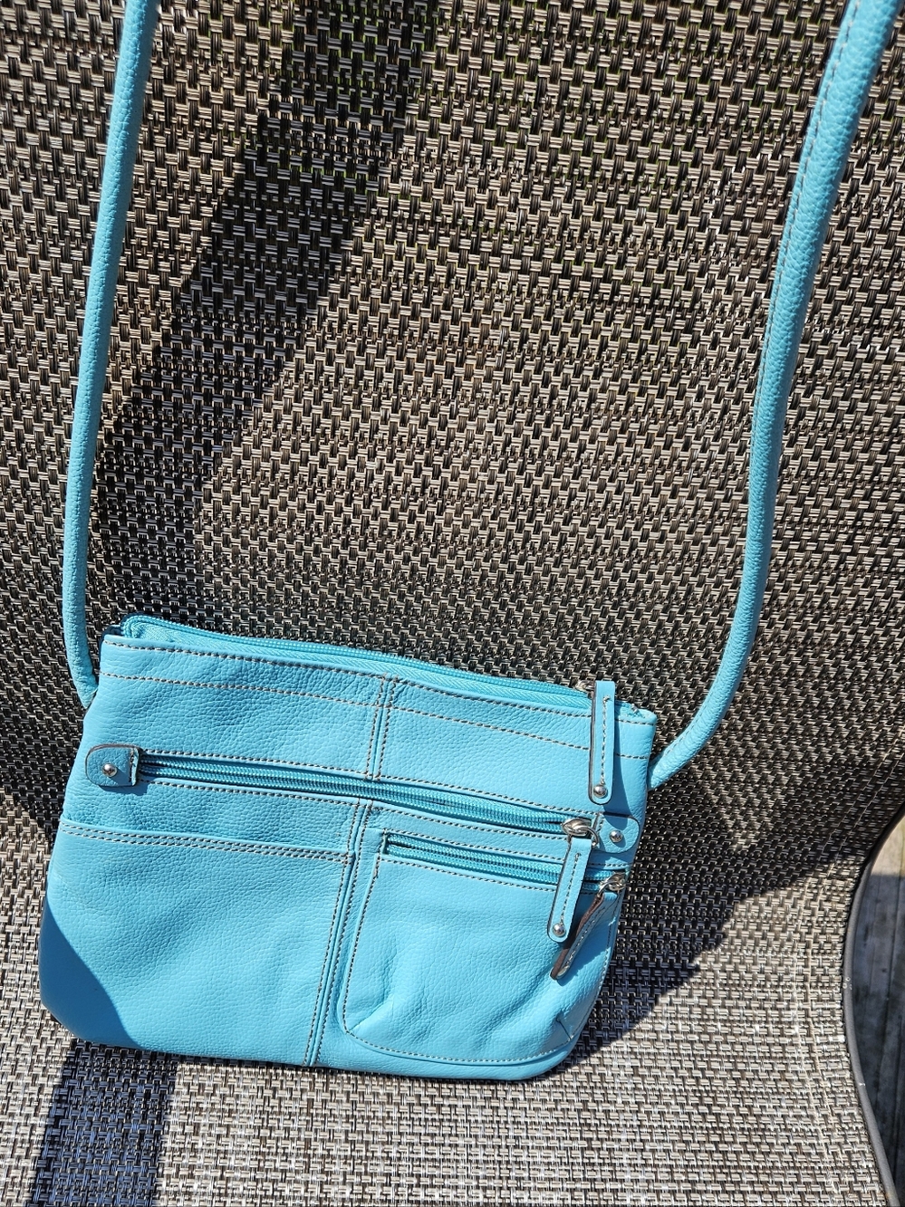 Tignanello Turquoise Crossbody Shoulder Bag - Women